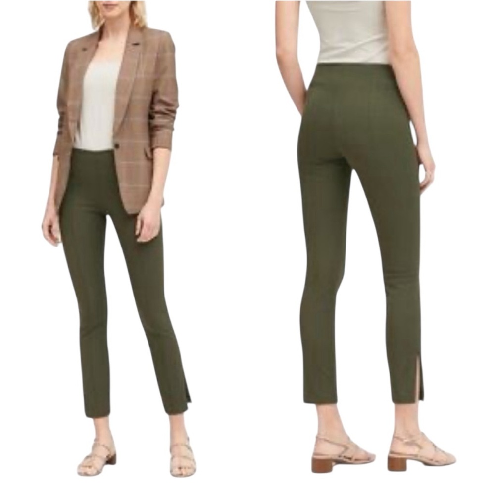 Banana Republic Army Green Women's Structured Leggings new size 10 medium M